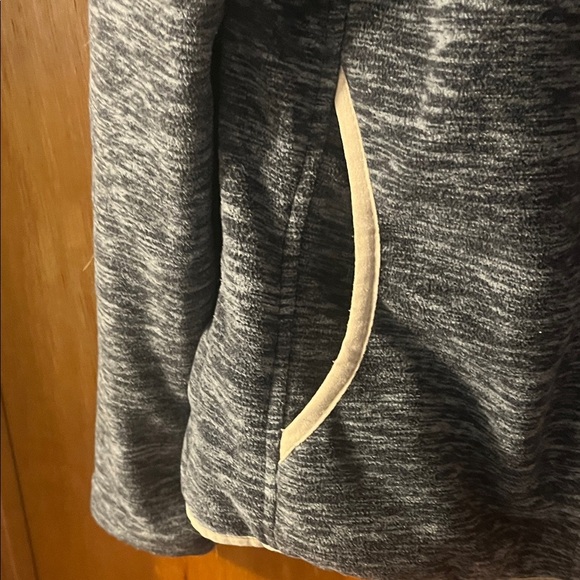 New Balance Charcoal Fleece Full-Zip Jacket Medium - Picture 6 of 7